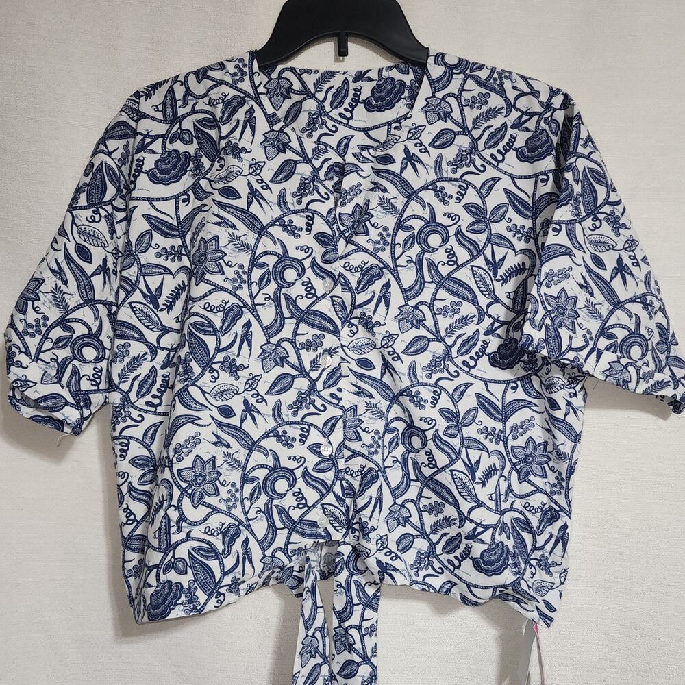 liberty & justice blouse short sleeve size large